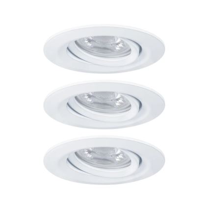 Paulmann 92971 - SADA 3x LED/4,2W IP23 Stmívatelné koupelnové podhledové svítidlo NOVA 230V