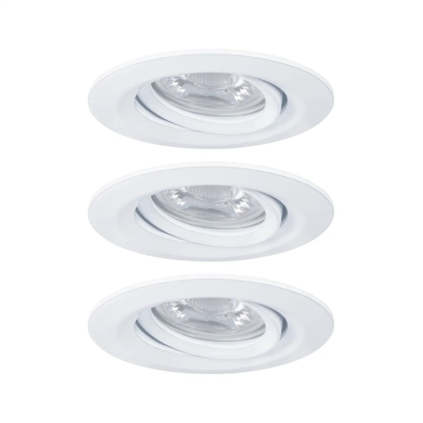 Paulmann 92971 - SADA 3x LED/4,2W IP23 Stmívatelné koupelnové podhledové svítidlo NOVA 230V