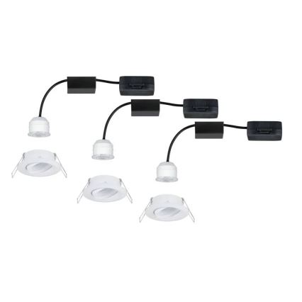 Paulmann 92971 - SADA 3x LED/4,2W IP23 Stmívatelné koupelnové podhledové svítidlo NOVA 230V