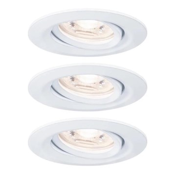 Paulmann 92971 - SADA 3x LED/4,2W IP23 Stmívatelné koupelnové podhledové svítidlo NOVA 230V