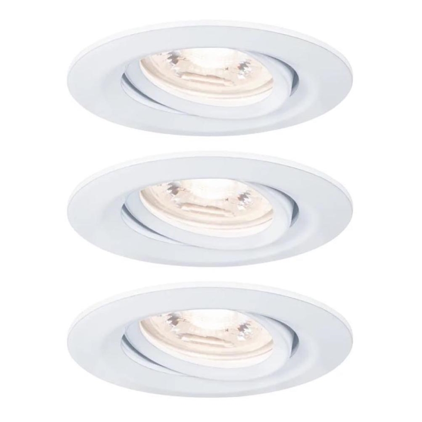 Paulmann 92971 - SADA 3x LED/4,2W IP23 Stmívatelné koupelnové podhledové svítidlo NOVA 230V