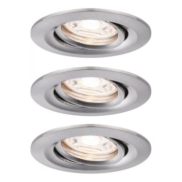 Paulmann 92973 - SADA 3xLED/4,2W IP23 Stmívatelné koupelnové svítidlo COIN 230V