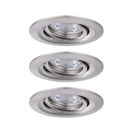Paulmann 92973 - SADA 3xLED/4,2W IP23 Stmívatelné koupelnové svítidlo COIN 230V