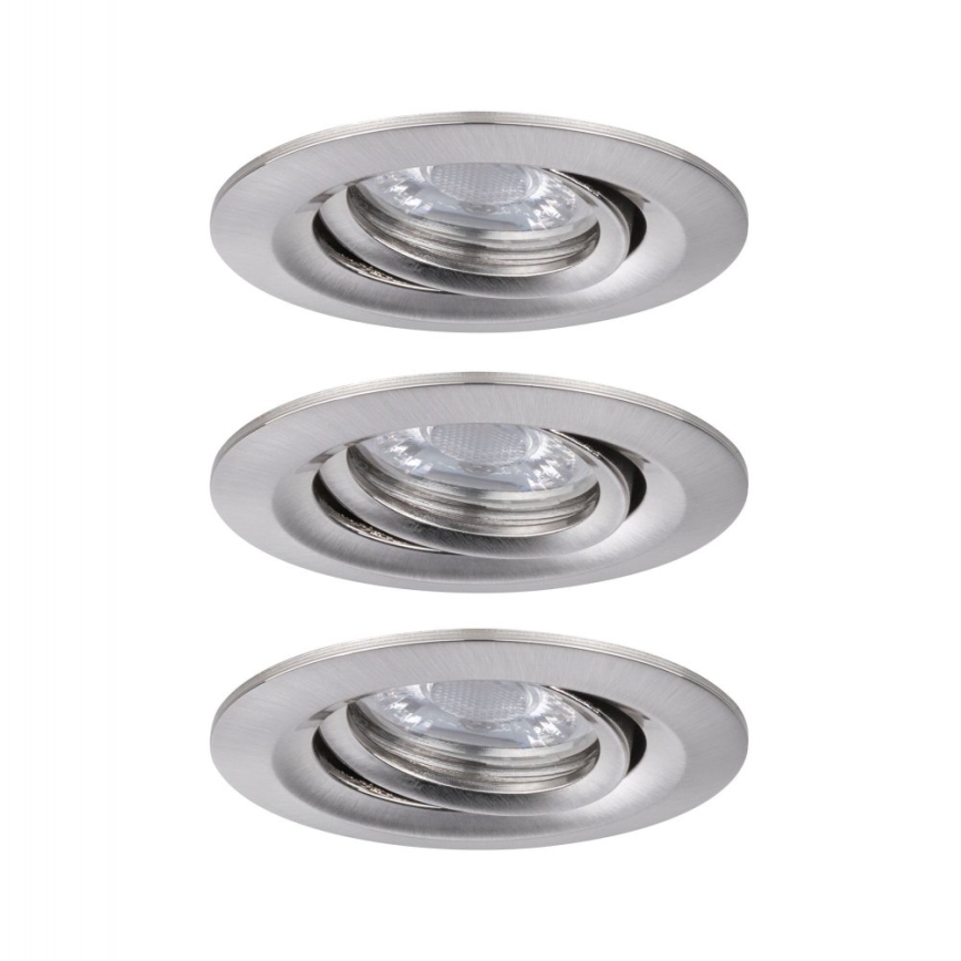 Paulmann 92973 - SADA 3xLED/4,2W IP23 Stmívatelné koupelnové svítidlo COIN 230V