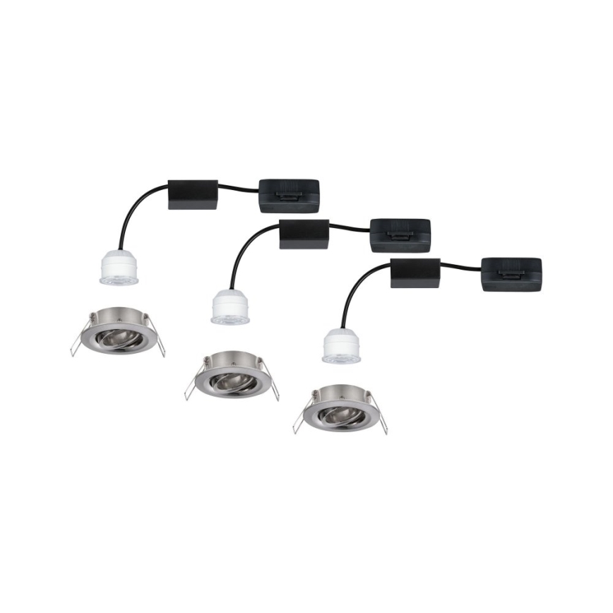 Paulmann 92973 - SADA 3xLED/4,2W IP23 Stmívatelné koupelnové svítidlo COIN 230V