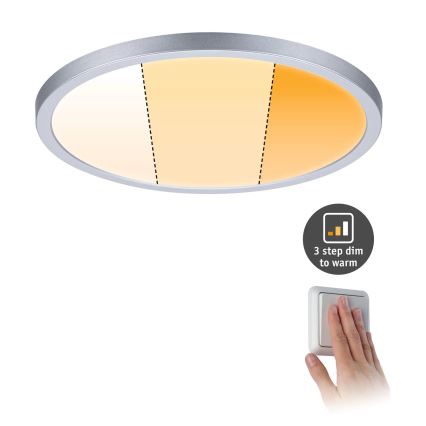 Paulmann 92992 - LED/16W IP44 Koupelnové podhledové svítidlo AREO 230V 2000/3000/4000K pr. 23 cm matný chrom