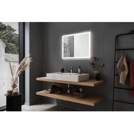 Paulmann 93013 - LED/22W IP44 Stmívatelné koupelnové vyhřívané zrcadlo s podsvícením 230V  2700/4000/6500K