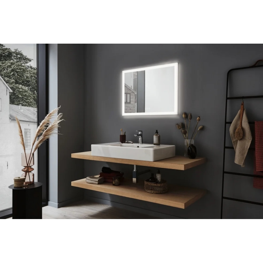 Paulmann 93013 - LED/22W IP44 Stmívatelné koupelnové vyhřívané zrcadlo s podsvícením 230V  2700/4000/6500K