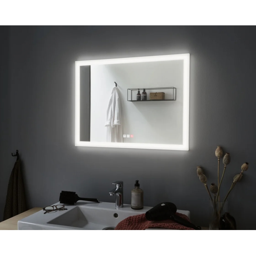 Paulmann 93013 - LED/22W IP44 Stmívatelné koupelnové vyhřívané zrcadlo s podsvícením 230V  2700/4000/6500K
