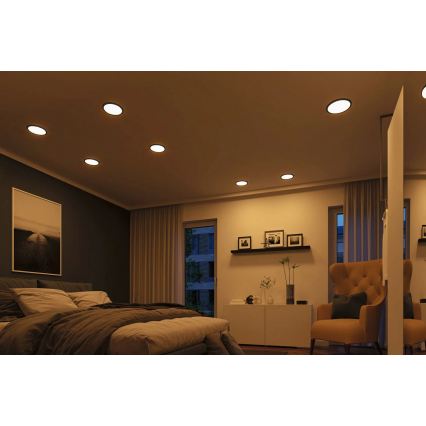 Paulmann 93102 - LED/16W IP44 Koupelnové podhledové svítidlo AREO 230V 2000/3000/4000K pr. 23 cm černá