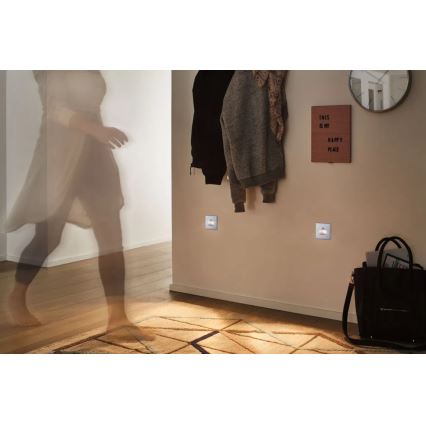 Paulmann  93134 - LED/1,2W Schodišťové svítidlo se senzorem EDGE 230V matný chrom