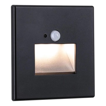 Paulmann  93135 - LED/1,2W Schodišťové svítidlo se senzorem EDGE 230V černá