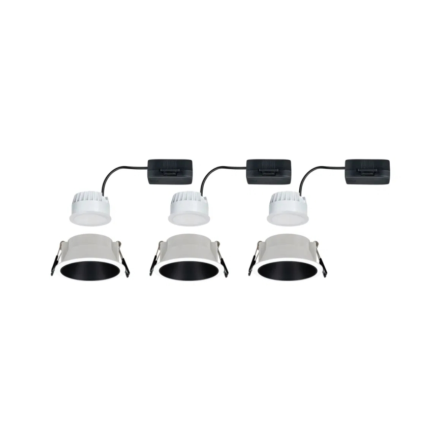 Paulmann 93402 - SADA 3xLED/6W IP44 Stmívatelné koupelnové podhledové svítidlo COLE 230V