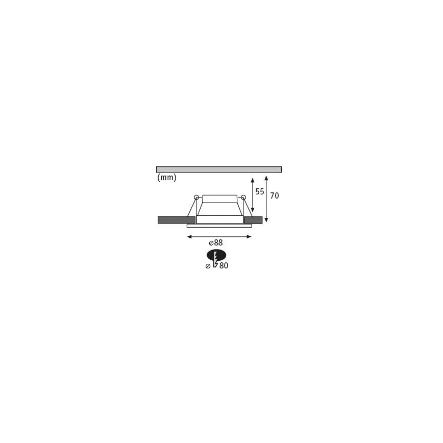 Paulmann 93402 - SADA 3xLED/6W IP44 Stmívatelné koupelnové podhledové svítidlo COLE 230V