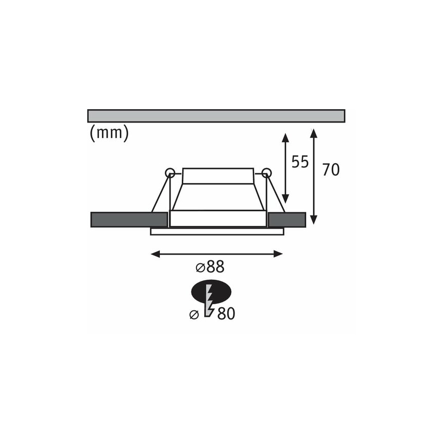 Paulmann 93404 - SADA 3xLED/6,5W IP44 Stmívatelné koupelnové podhledové svítidlo COLE 230V