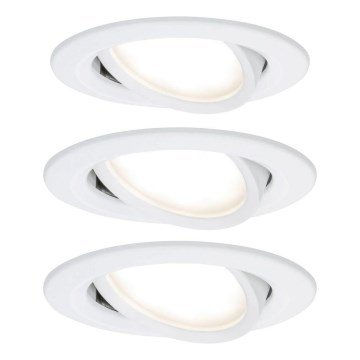 Paulmann 93449 - SADA 3xLED/6,5W IP23 Koupelnové podhledové svítidlo NOVA 230V