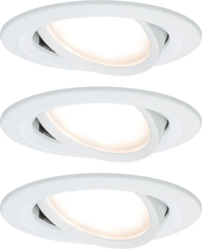 Paulmann 93485 - SADA 3xLED/6W IP23 Stmívatelné koupelnové podhledové svítidlo NOVA 230V