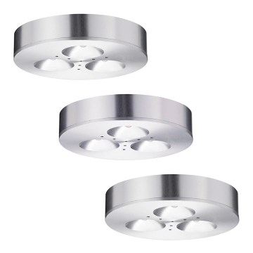 Paulmann 93546 - SADA 3xLED/3W Stropní svítidlo PLANE 230V