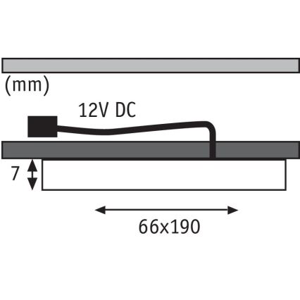 Paulmann 93563 - SADA 3xLED/2,2W Osvětlení nábytku MICRO LINE 230V