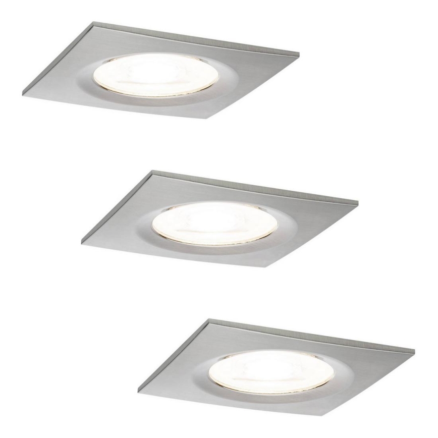 Paulmann 93615 - SADA 3x LED/7W IP44 Stmívatelné koupelnové podhledové svítidlo 230V
