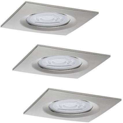 Paulmann 93615 - SADA 3x LED/7W IP44 Stmívatelné koupelnové podhledové svítidlo 230V