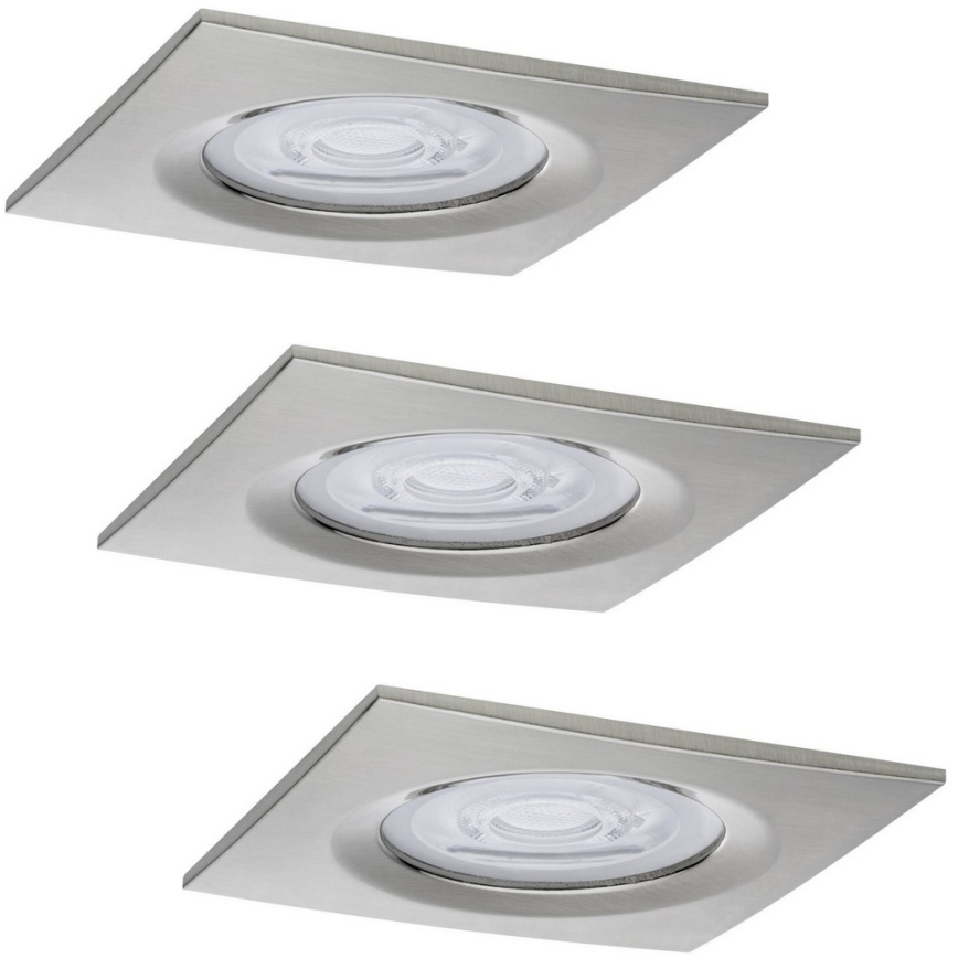 Paulmann 93615 - SADA 3x LED/7W IP44 Stmívatelné koupelnové podhledové svítidlo 230V