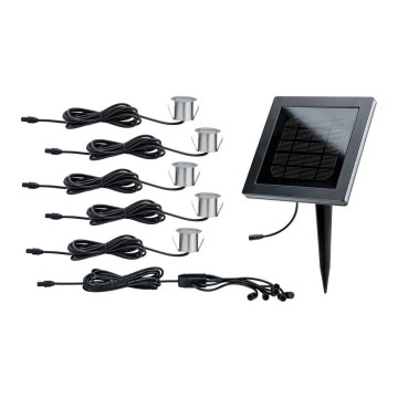 Paulmann 93767 - SADA 5xLED/0,2W IP67 Venkovní solární svítidlo 12V