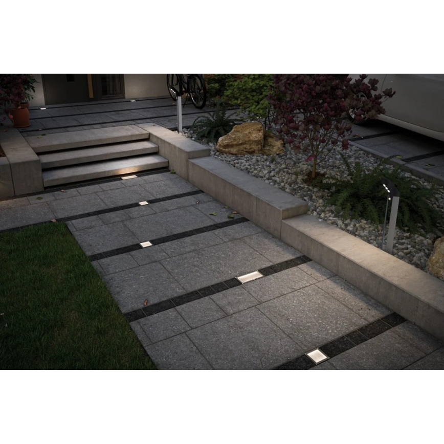 Paulmann 93774 - LED/0,24W IP67 Solární nájezdové svítidlo CUBE 1,2V 1200 mAh