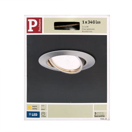 Paulmann 93849 - LED-GU10/4,5W/230V Podhledové svítidlo PREMIUM LINE 230V