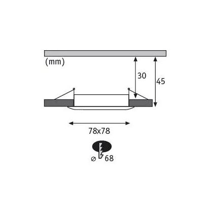 Paulmann 93895 - SADA 3xLED/6W IP44 Stmívatelné koupelnové podhledové svítidlo NOVA 230V