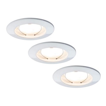 Paulmann 93974 - SADA 3xLED/6,8W IP44 Koupelnové podhledové svítidlo COIN 230V