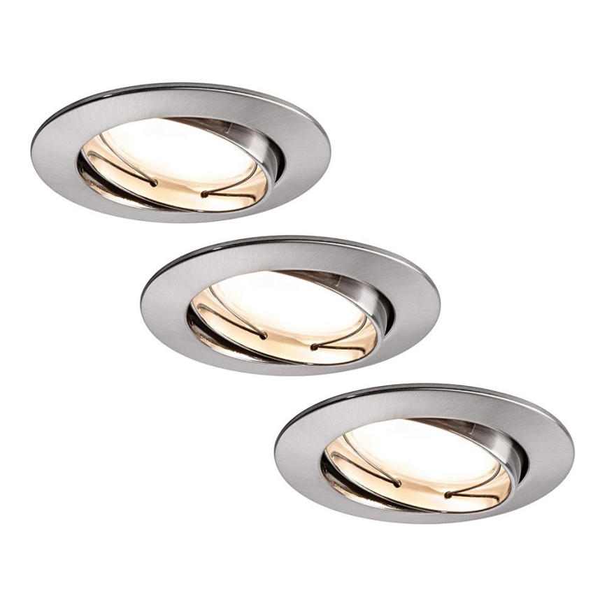 Paulmann 93980 - SADA 3xLED/6,8W IP23 Koupelnové podhledové svítidlo COIN 230V