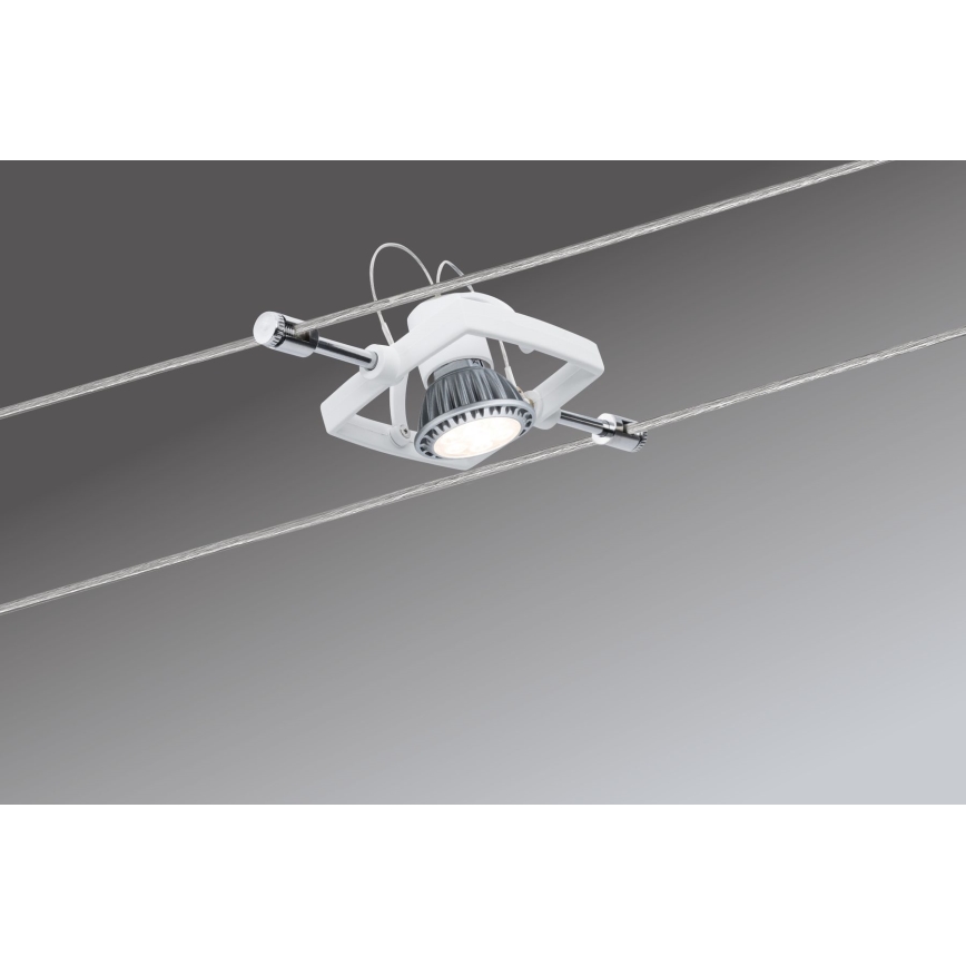 Paulmann 94134 - SADA 5xGU5,3/10W Kompletní lankový systém MAC 230V bílá