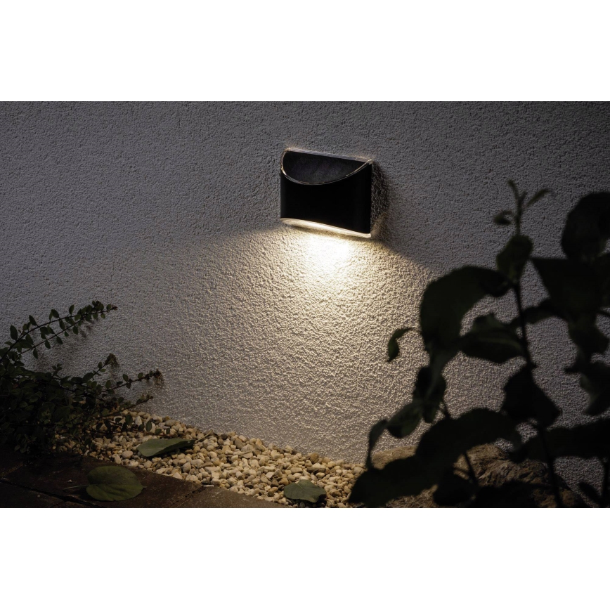 Paulmann 94233 - LED/0,05W IP44 Solární nástěnné svítidlo ELLIOT 1,2V 400 mAh