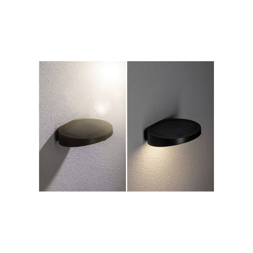 Paulmann 94246 - LED/1,2W IP44 Venkovní solární svítidlo se senzorem RYSE 3,7V 1800 mAh