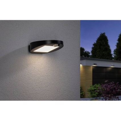 Paulmann 94246 - LED/1,2W IP44 Venkovní solární svítidlo se senzorem RYSE 3,7V 1800 mAh