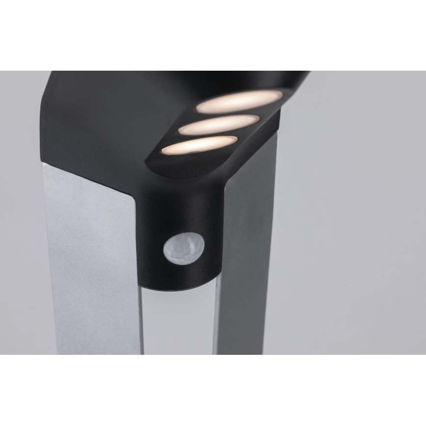 Paulmann 94252 - LED/1,2W IP44 Solární venkovní lampa se senzorem SOLEY 3,7V 1800 mAh