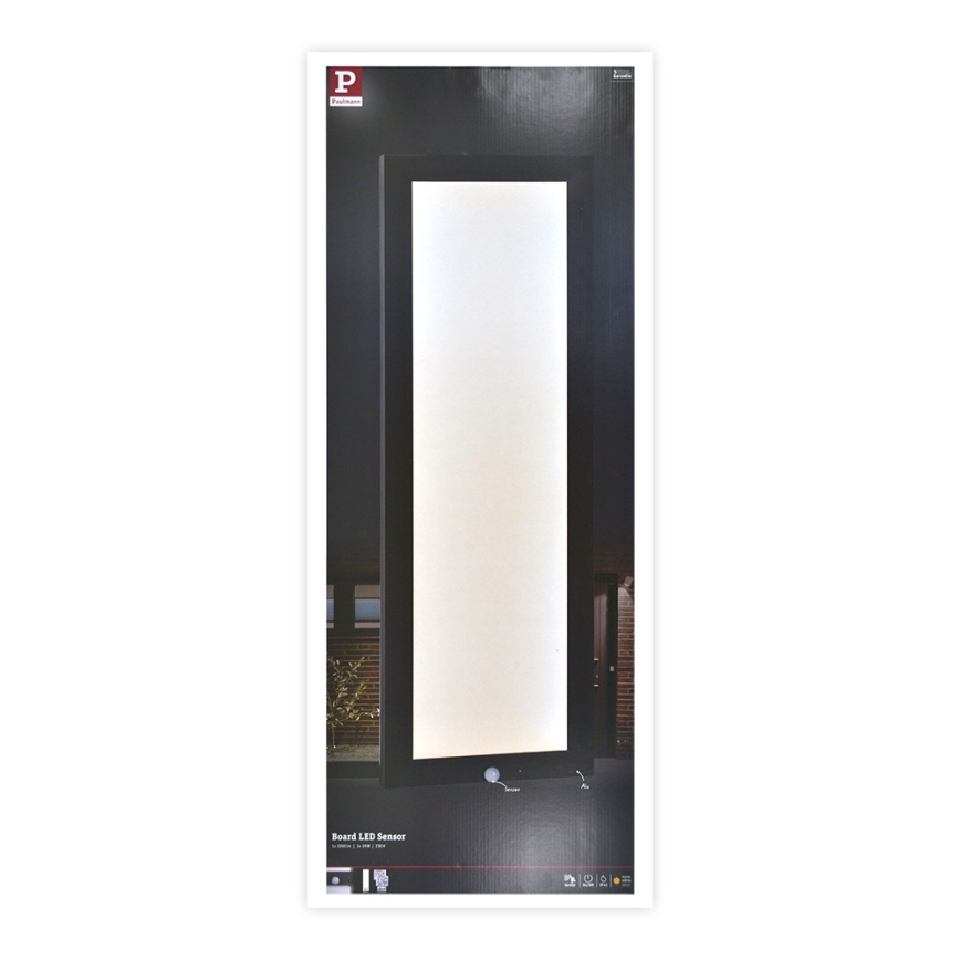 Paulmann 94257_1 - LED/19W IP44 Venkovní stropní svítidlo se senzorem 230V