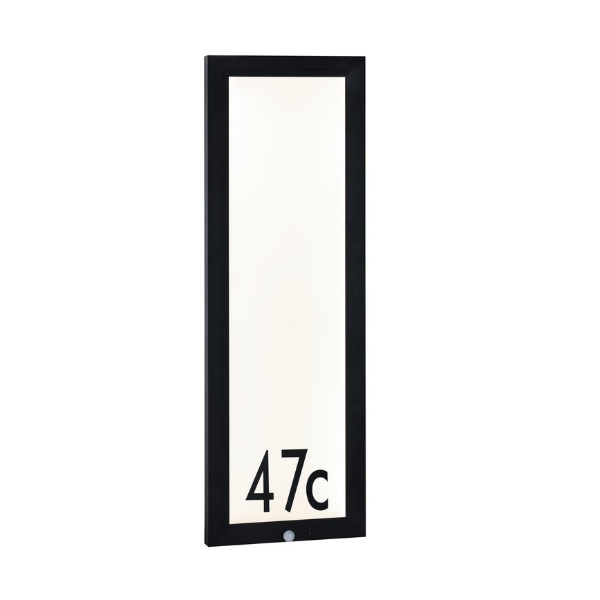 Paulmann 94257 - LED/19W IP44 Domovní číslo se senzorem 230V