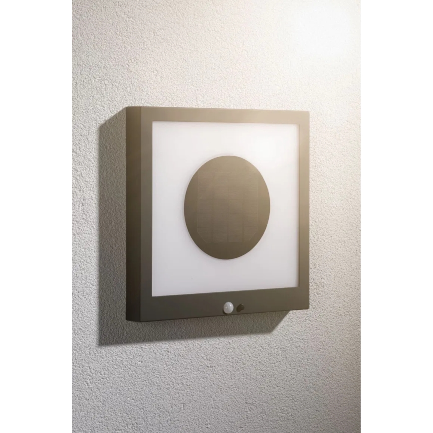 Paulmann 94263 - LED/1,2W IP44 Solární nástěnné svítidlo se senzorem TAIJA 3,7V 1800 mAh