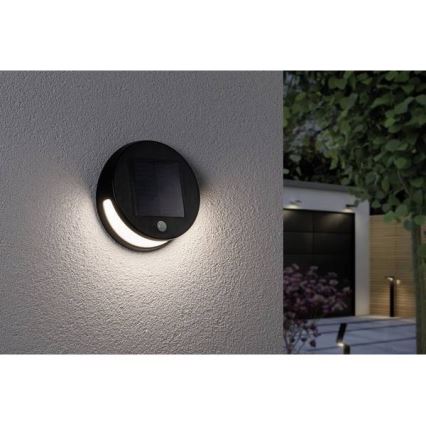 Paulmann 94265 - LED/3W IP44 Venkovní solární svítidlo se senzorem HELENA 3,7V 1800 mAh
