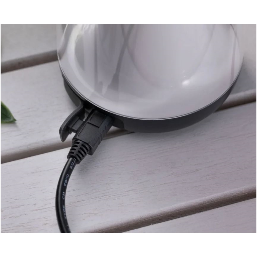 Paulmann 94267 - LED/1,3W IP44 Venkovní stmívatelná lampa CUPULINO 5V 2000 mAh