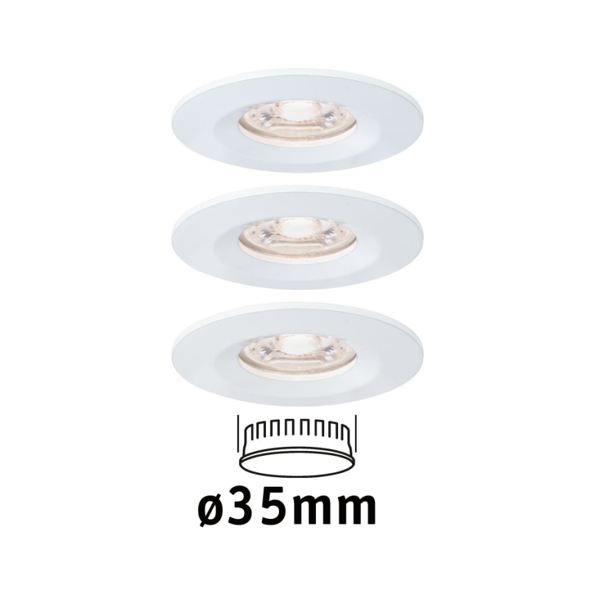 Paulmann 94299 - SADA 3xLED/4W IP44 Koupelnové podhledové svítidlo NOVA 230V