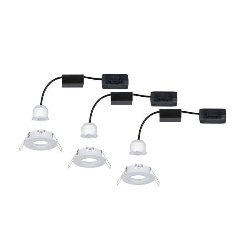 Paulmann 94299 - SADA 3xLED/4W IP44 Koupelnové podhledové svítidlo NOVA 230V