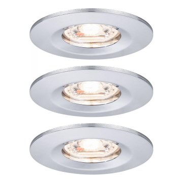 Paulmann 94303 - SADA 3xLED/4W IP44 Koupelnové podhledové svítidlo COIN 230V