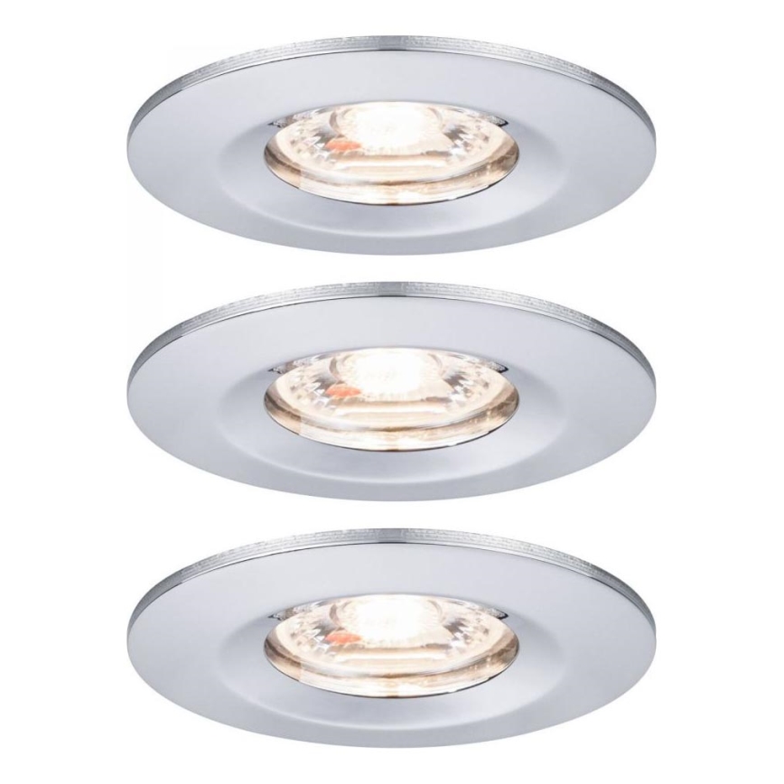 Paulmann 94303 - SADA 3xLED/4W IP44 Koupelnové podhledové svítidlo COIN 230V