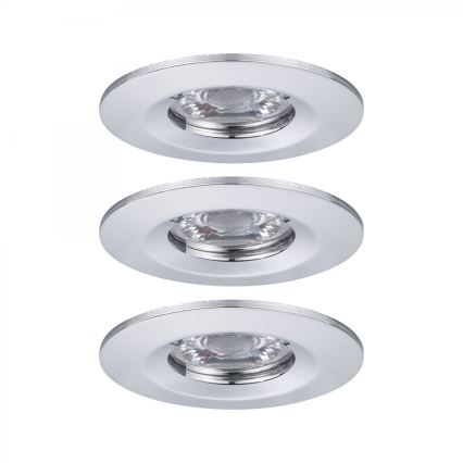 Paulmann 94303 - SADA 3xLED/4W IP44 Koupelnové podhledové svítidlo COIN 230V