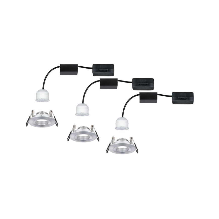 Paulmann 94305 - SADA 3xLED/4W IP44 Koupelnové podhledové svítidlo NOVA 230V