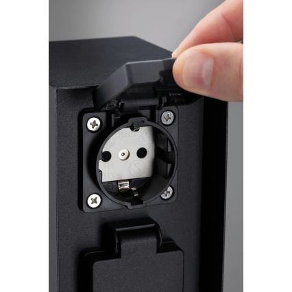Paulmann 94313 - Venkovní zásuvkový sloupek RIO 4Z SCHUKO 230V IP44