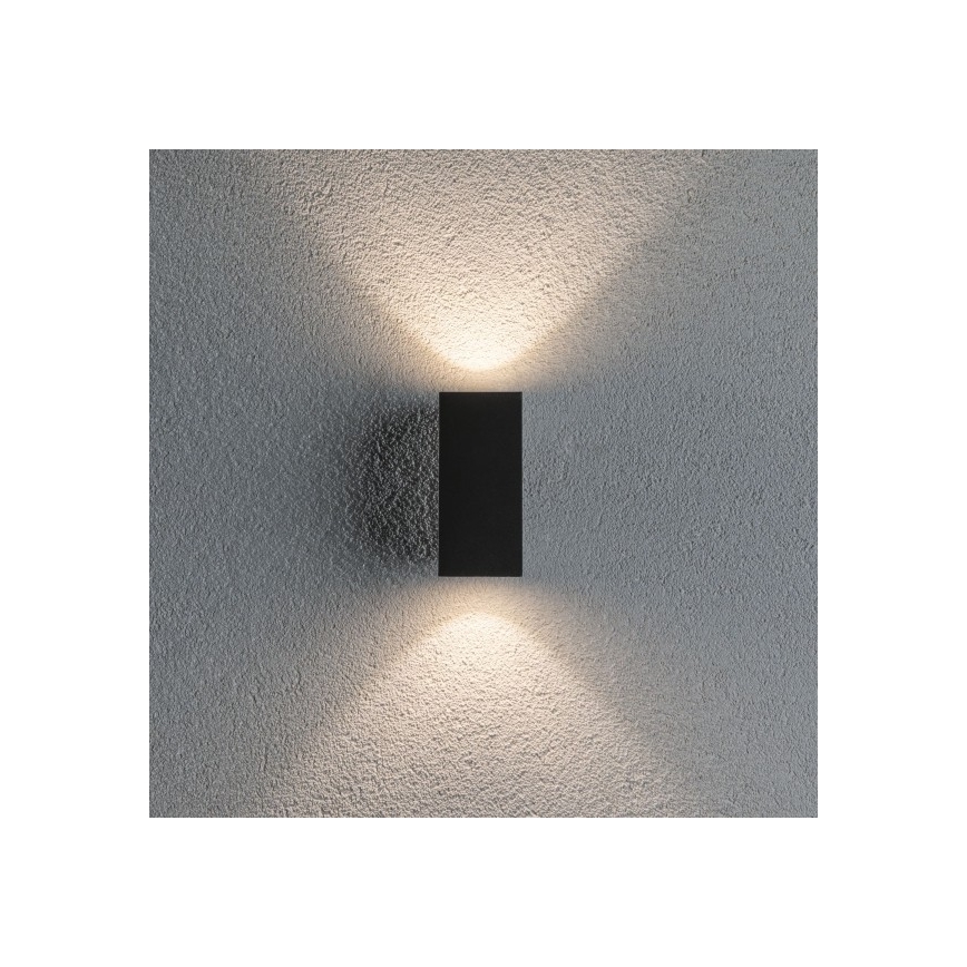 Paulmann 94328 - 2xLED/2,8W IP44 Venkovní nástěnné svítidlo FLAME 230V antracit